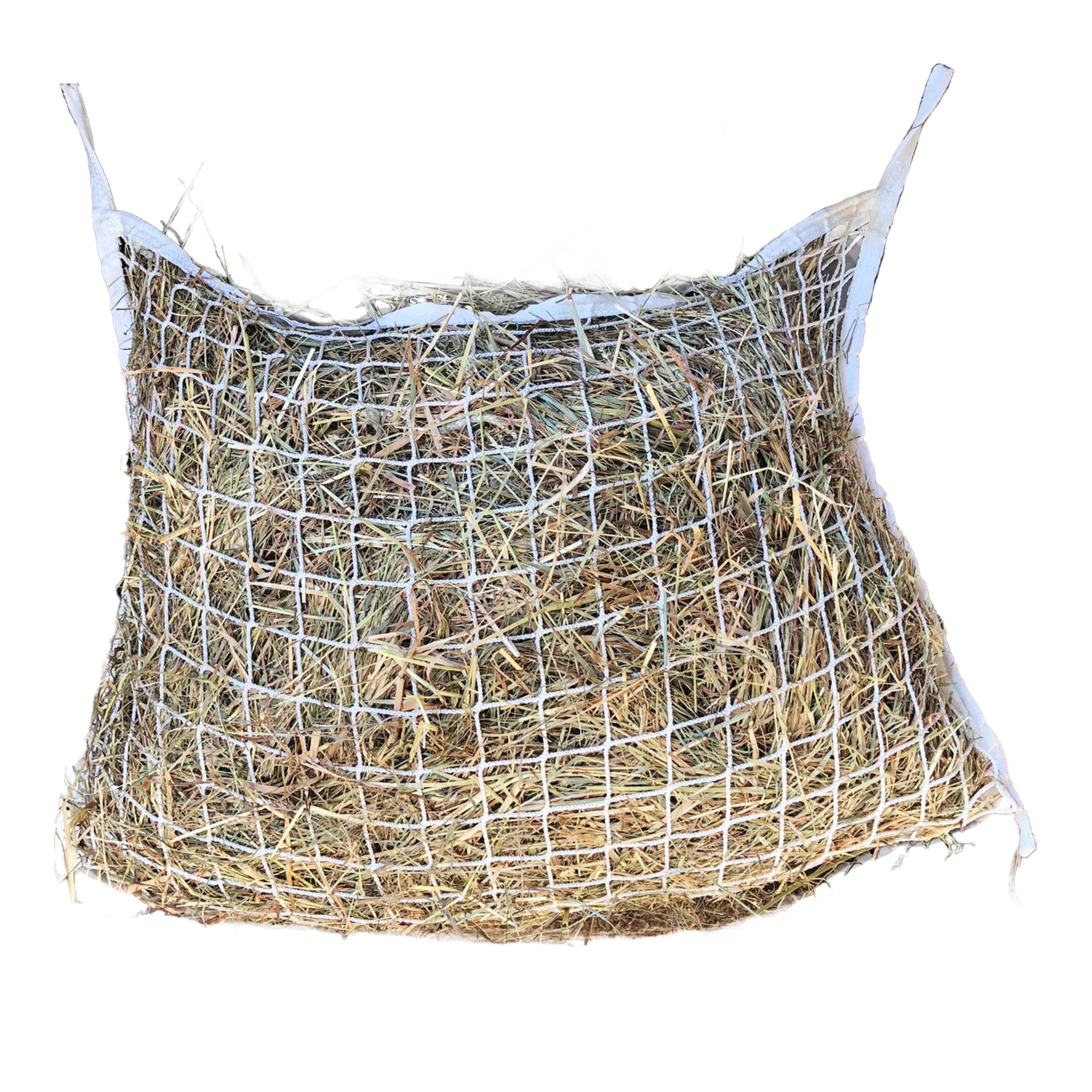 Heunetz eckig in weiß, 3x3cm , 70cmx80cm, 4,5kg Füllgewicht